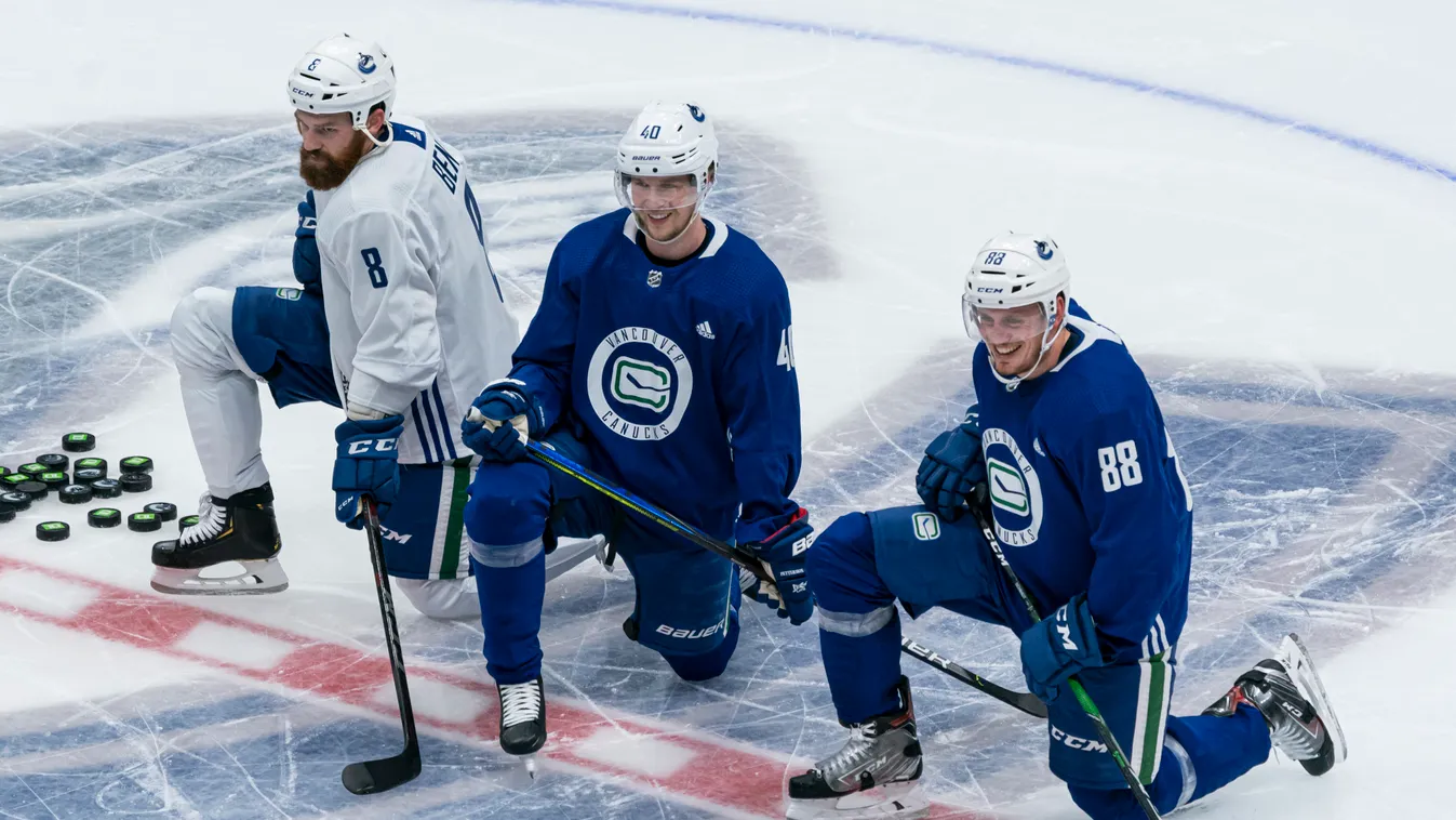 Vancouver Canucks Training Camp GettyImageRank2 Color Image HORIZONTAL digitally generated image hockey national hockey league rogers arena SPORT ICE HOCKEY british columbia canada vancouver - canada PROFESSIONAL training camp vancouver 