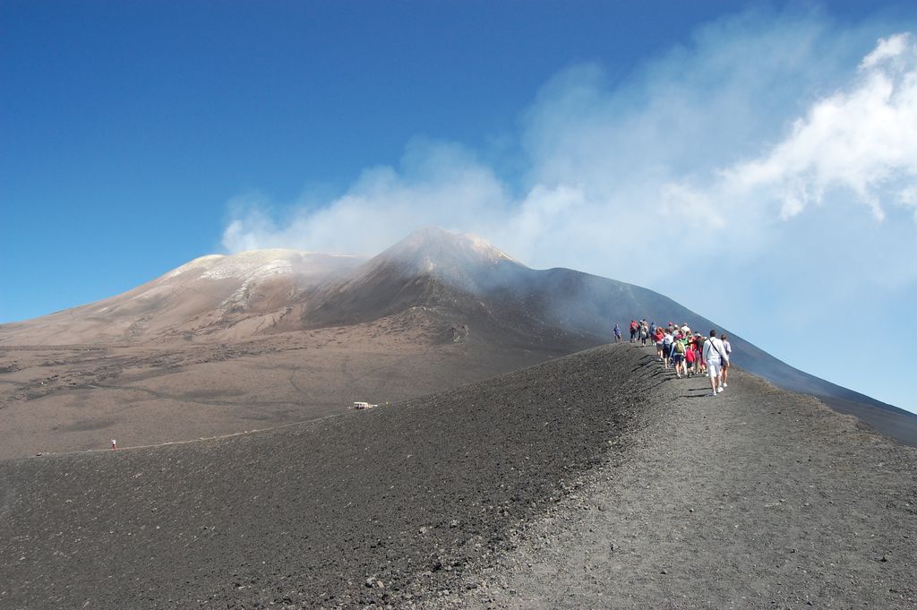 Etna vulkán Olaszország Szicília 