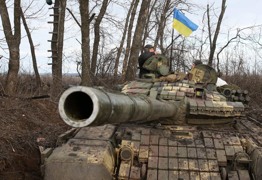 Ukrán válság 2022, ukrán, orosz, háború, orosz-ukrán háború, ukrán konfliktus, ukrán katona, harckocsi, tank,  Zolote, 