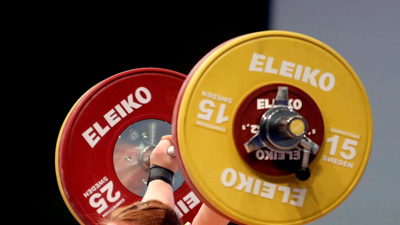 weightlifter Nadezda Lomova compete weight women Tel Aviv Israel European Weightlifting Championships VERTICAL 