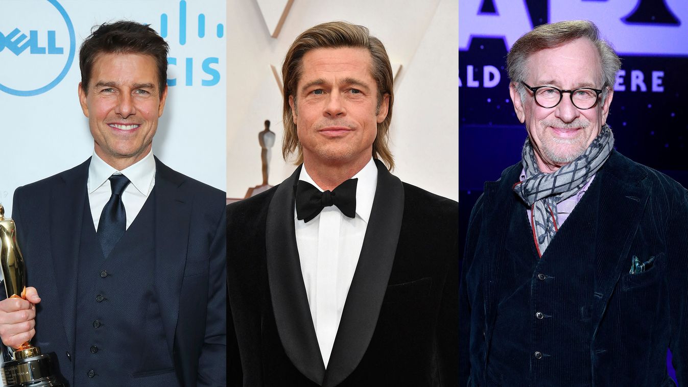 montázs, Brad Pitt, tom Cruise, Steven Spielberg 