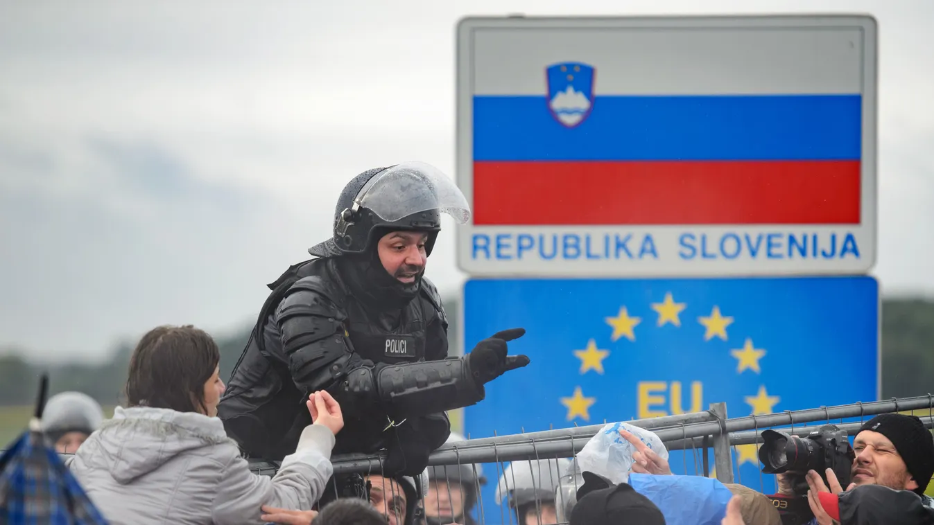 migráns menekült menekültek migránsok szlovénia határ 