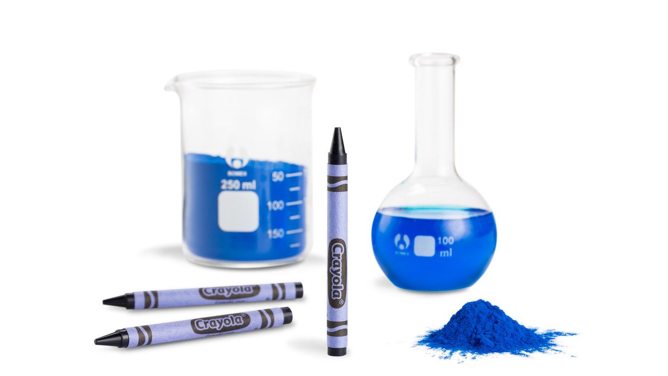 YInMn kék, Crayola YInMn Blue Crayon Lab 