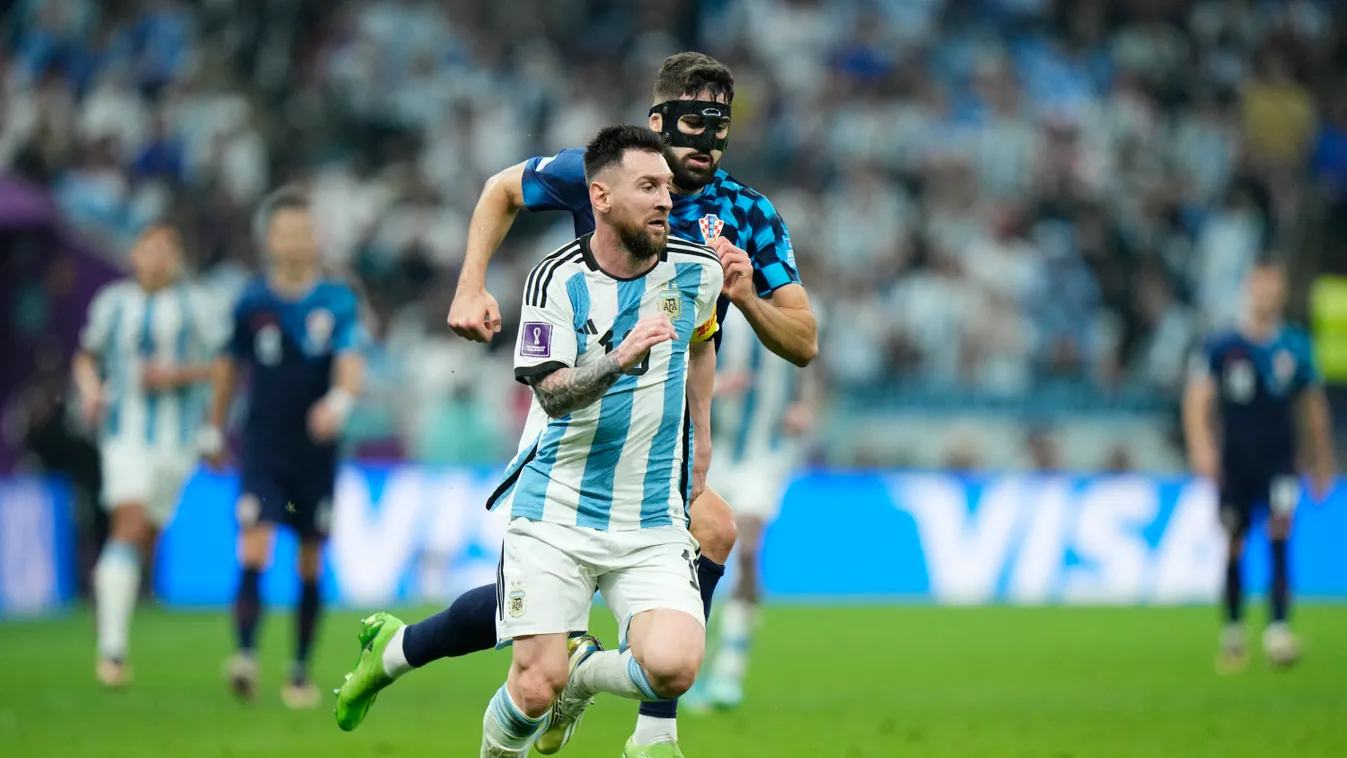 Argentina v Croatia: Semi Final - FIFA World Cup Qatar 2022 soccer Qatar22 Qatar2022 worldcup22 worldcup2022 worldcup Qatar Katar Lusail City Lusail Stadium Josko Gvardio Lionel Messi Argentina Paris Saint-Germain Josko Gvardiol Croatia RB Leipzig FIFA Wo