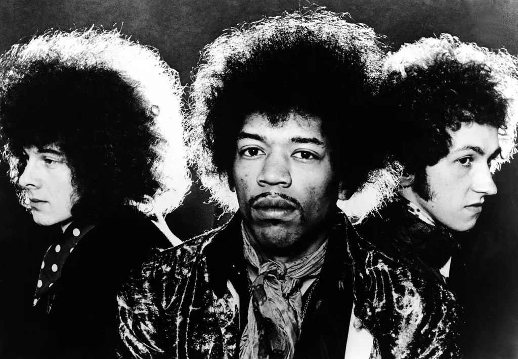 Jimi Hendrix 40, Hendrix Experience black & white;format landscape;male;Music;Psychedelic;Rock;Guitarist;Bassist;Songwriter;Drummer;Personality;American;British;English;T398073_04; black & white format landscape male Music Psychedelic Rock Guita 