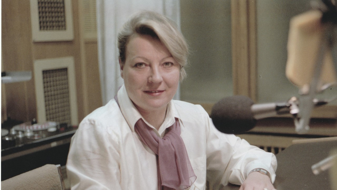 Vadász Ágnes a Magyar Rádióban 1992-ben 