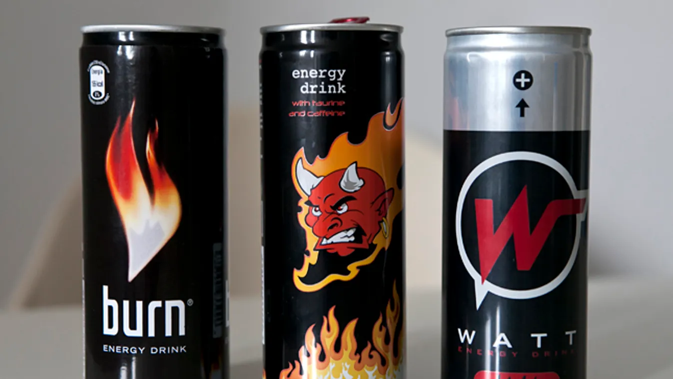 energia ital, Burn energy drink, taurin, Watt energy drink