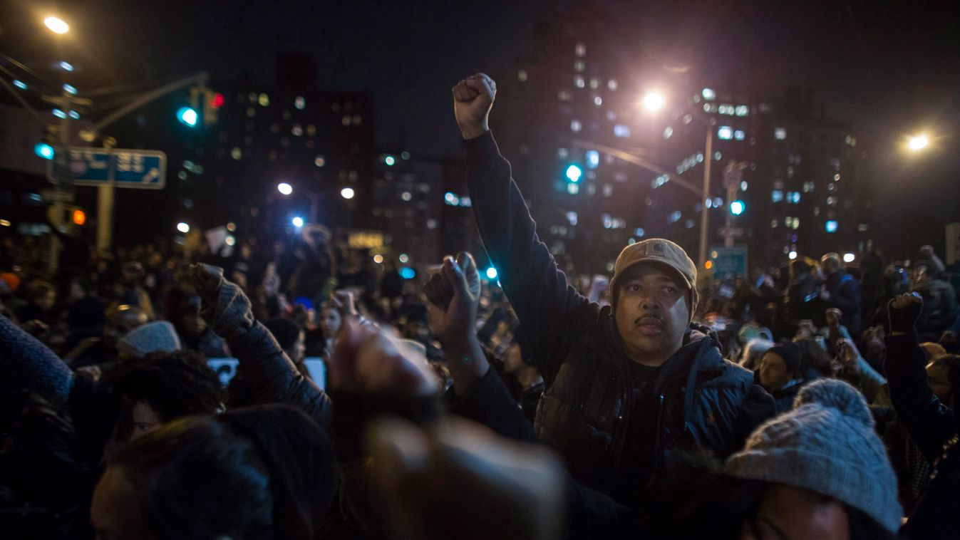 New York, tüntetők Eric Garner, New York-i fehér rendőr 