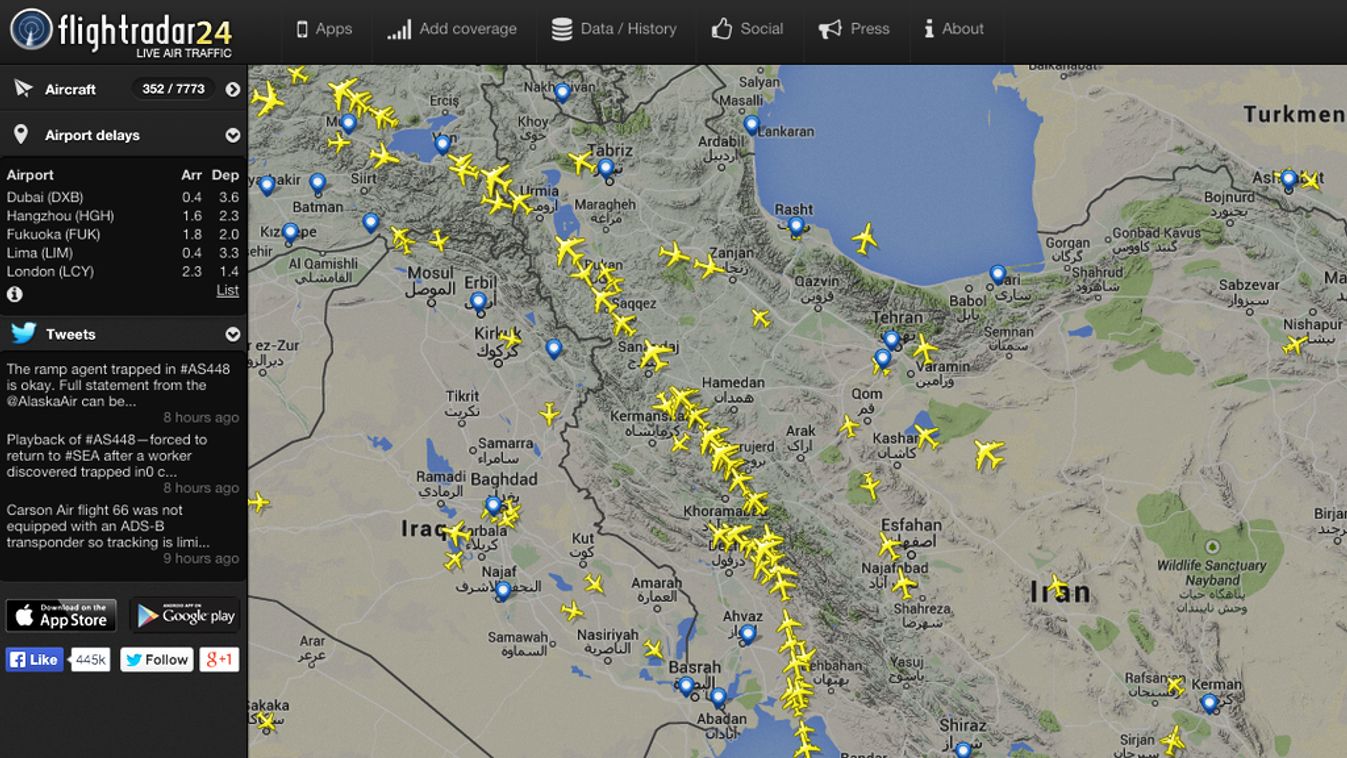 Irán légiforgalom 