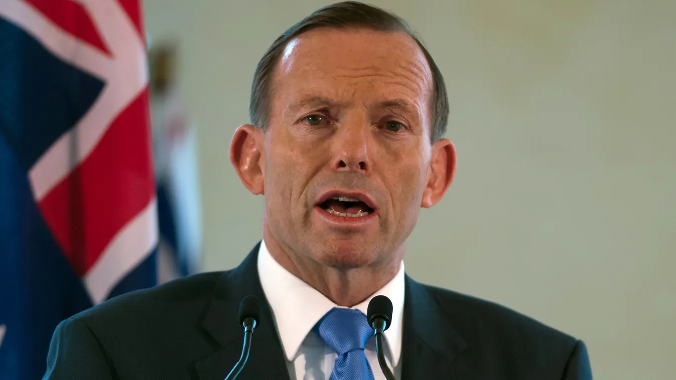 Australian Prime Minister Tony Abbott speaks during a joint press conference at the prime minister's office in Putrajaya, outside Kuala Lumpur on September 6, 2014. Australian premier Tony Abbott visit Malaysia on September 6 ahead of an intensified searc