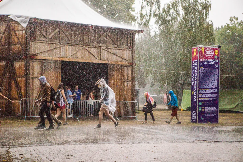 Sziget fesztivál 2018 eső 