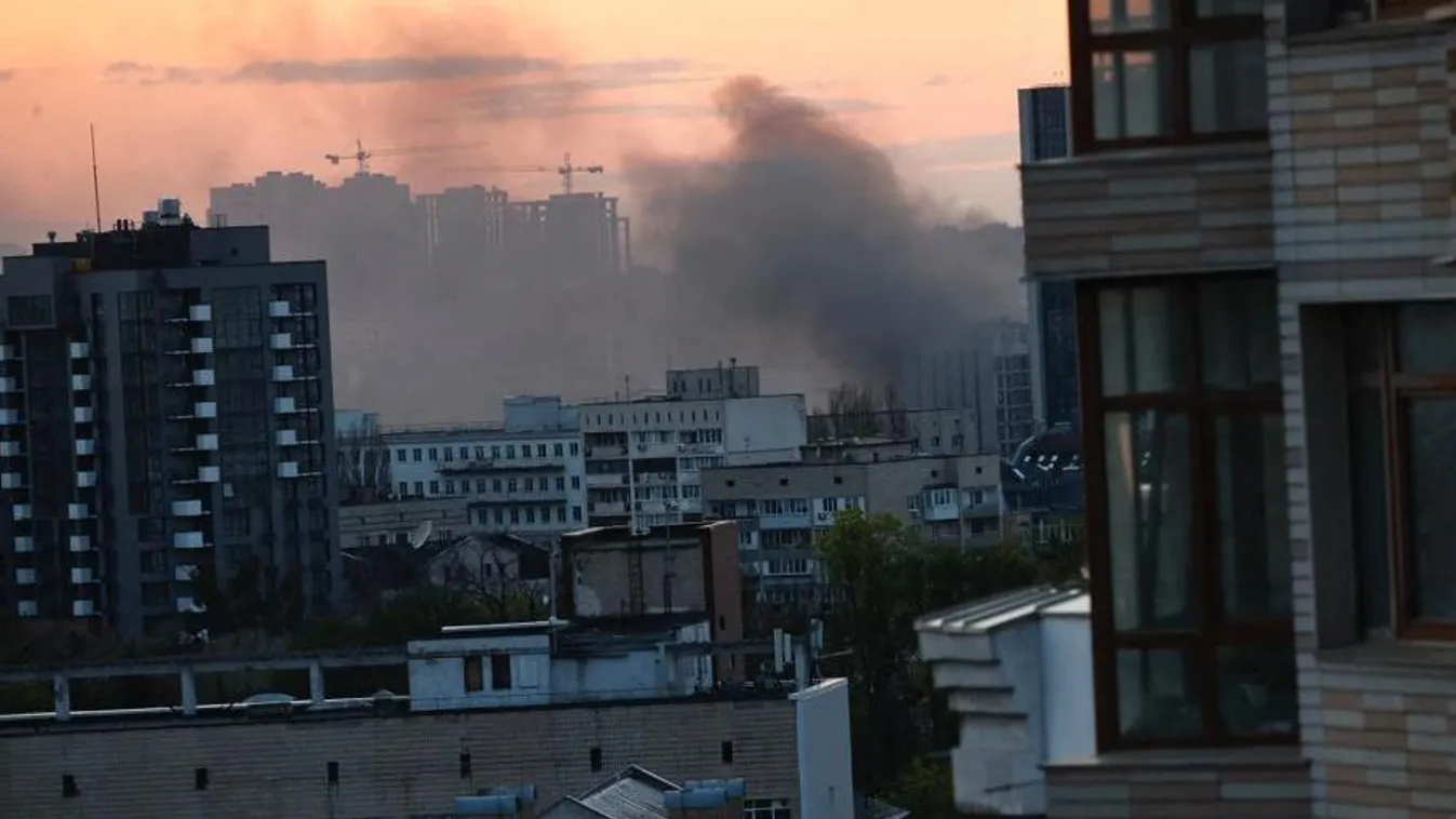 Kijev, robbanás, háború, rakéta 