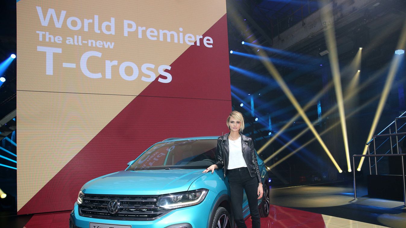 World Premiere Of The New Volkswagen T-Cross In Amsterdam Arts Culture and Entertainment Business Finance and Industry Transportation Volkswagen Car Cara Delevingne, British supermodel, actress, musician and testimonial for the T-Cross. 