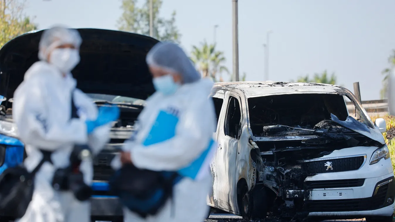 crime aviation shooting Horizontal AIRPORT BURNT-OUT CAR 