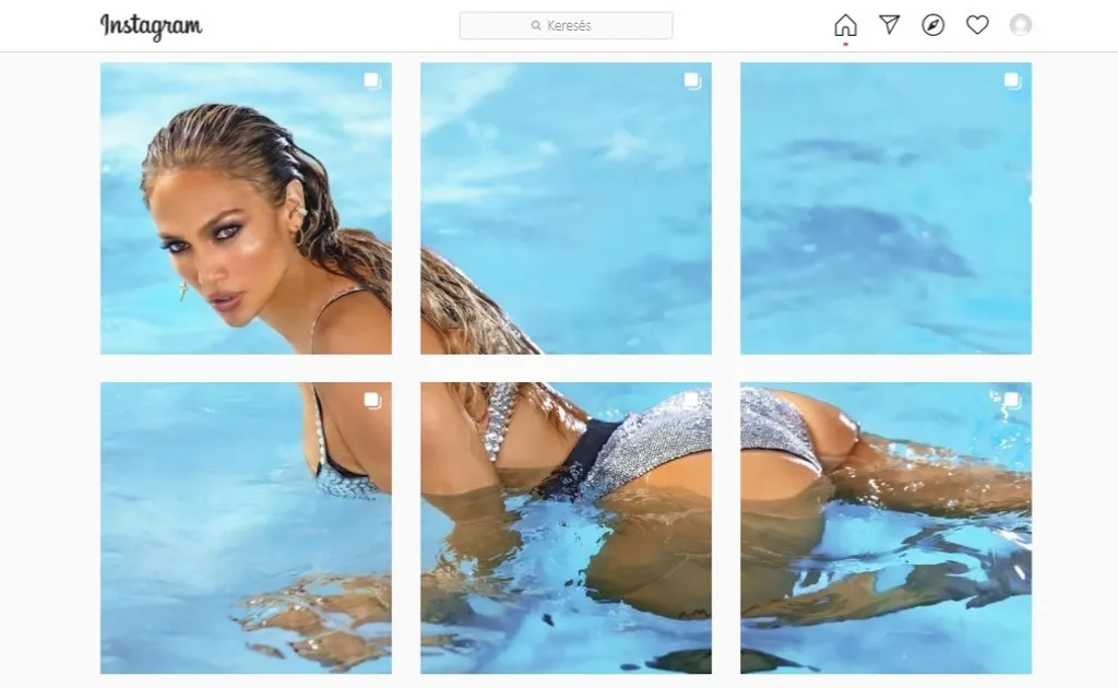 Jennifer Lopez Instagram-oldala 