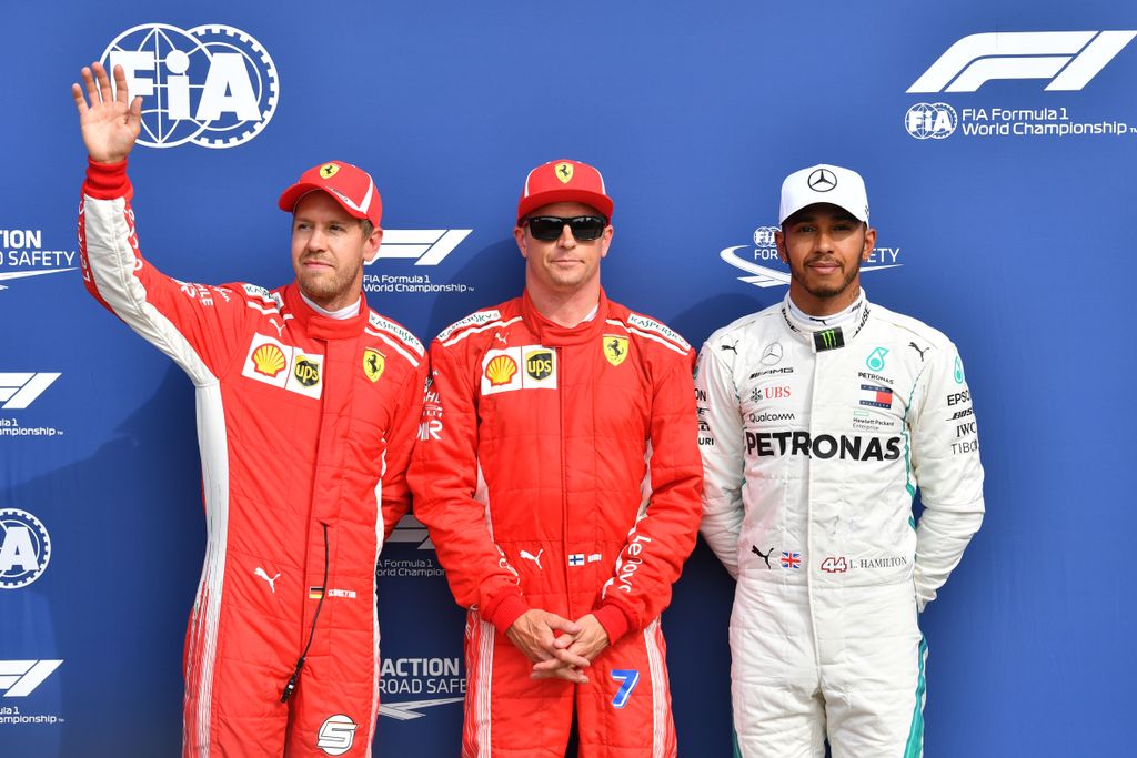 A Forma-1-es Olasz Nagydíj szombati napja, Sebastian Vettel, Kimi Räikkönen, Scuderia Ferrari, Lewis Hamilton, Mercedes-AMG Petronas 