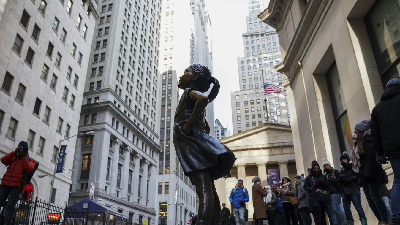 "Fearless Girl" Statue Moves To Her New Home Across From NY Stock Exchange GettyImageRank1 bestof topix 