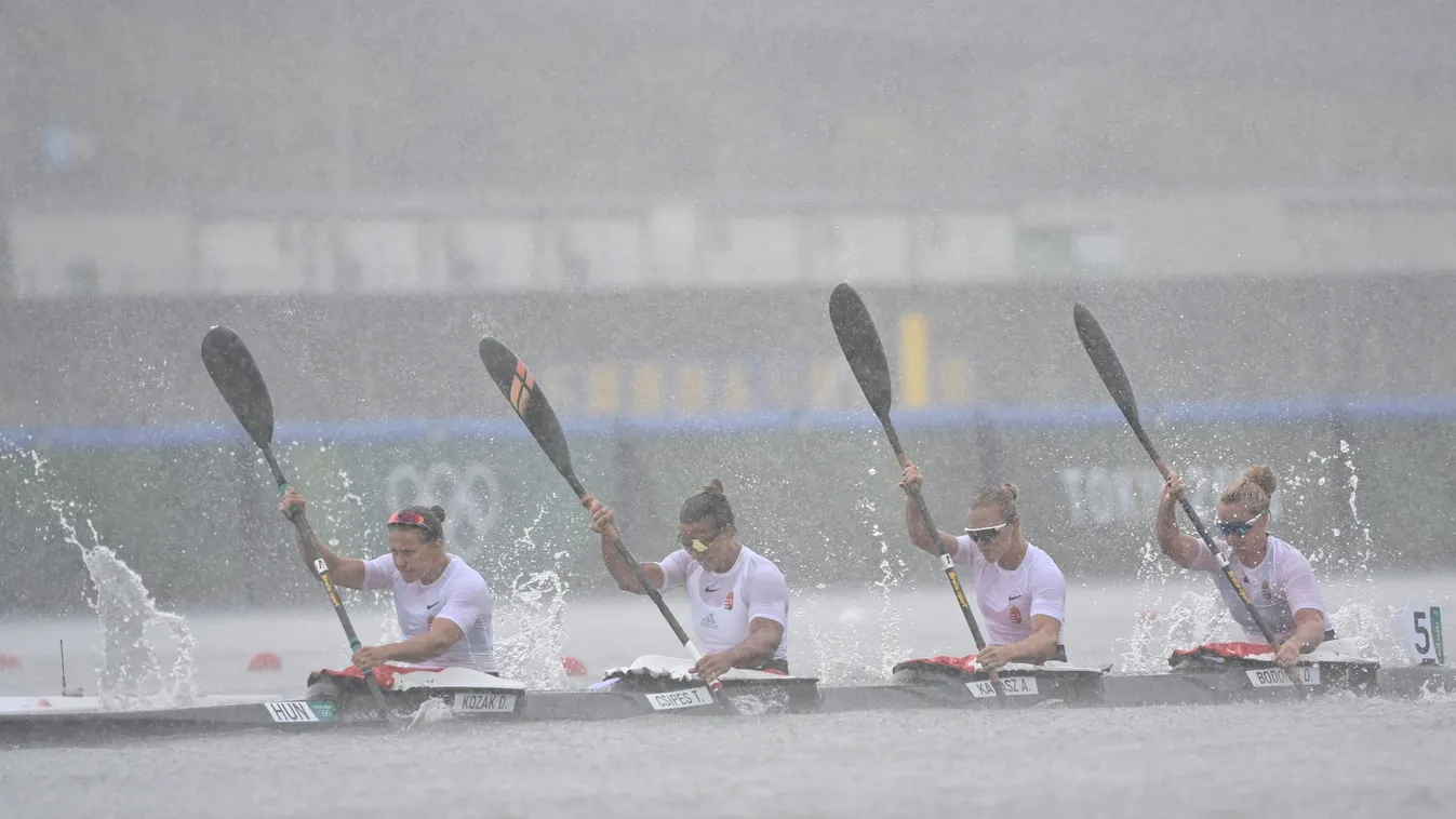 Tokió 2020, 2020-as tokiói olimpiai játékok, olimpia, nyár, nyári olimpiai játékok, XXXII. nyári olimpiai játékok, 2021.08.07, kajak négyes 500 méter, Kozák Danuta, Csipes Tamara, Kárász Anna, Bodonyi Dóra 