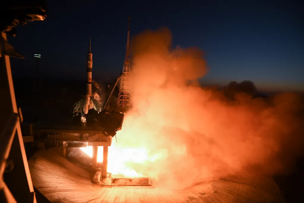 space Horizontal nemzetközi űrállomásra induló Soyuz MS-22 startolása 