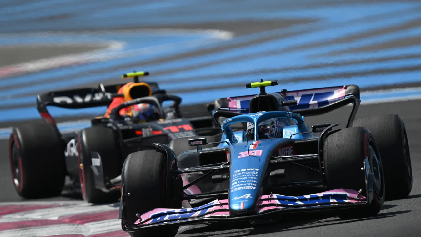 Forma-1, Esteban Ocon, Alpine, Sergio Pérez, Red Bull, Francia Nagydíj 2022, péntek 