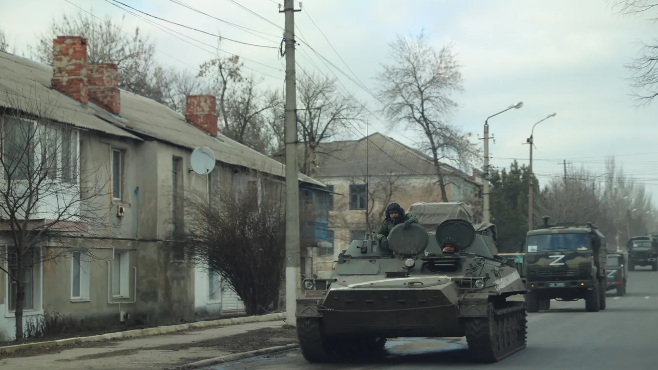 Ukrán válság 2022, ukrán, orosz, háború, Nyikolajevka falu, Donyeck régió, Ukrajna 