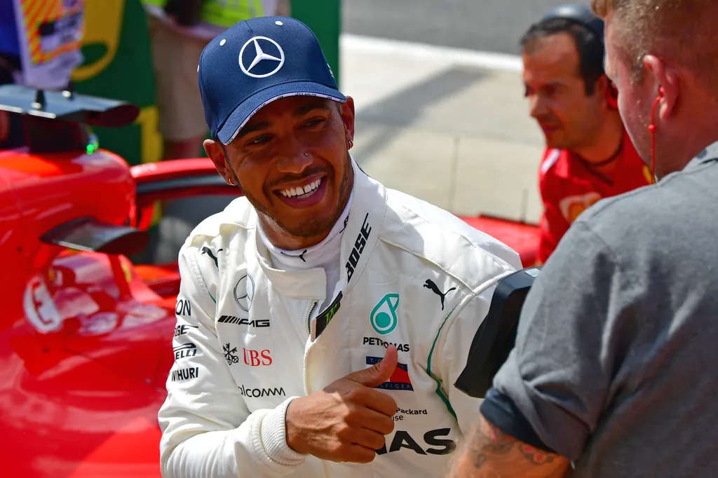 A Forma-1-es Brit Nagydíj szombati napja, Lewis Hamilton 