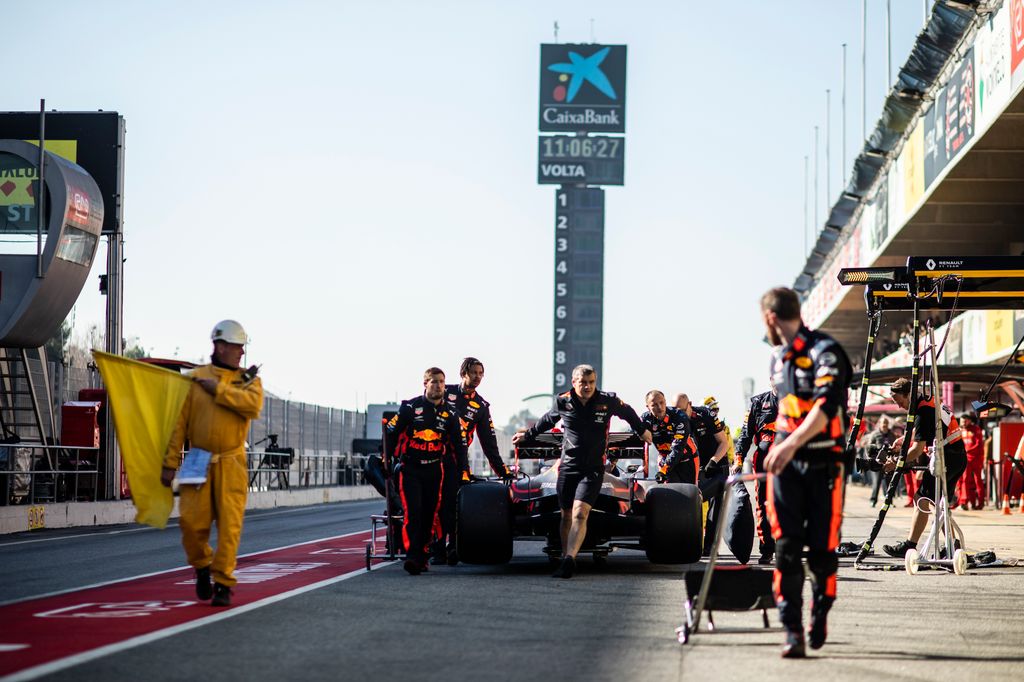 Forma-1, teszt, Barcelona, 6. nap, Max Verstappen, Red Bull Racing 