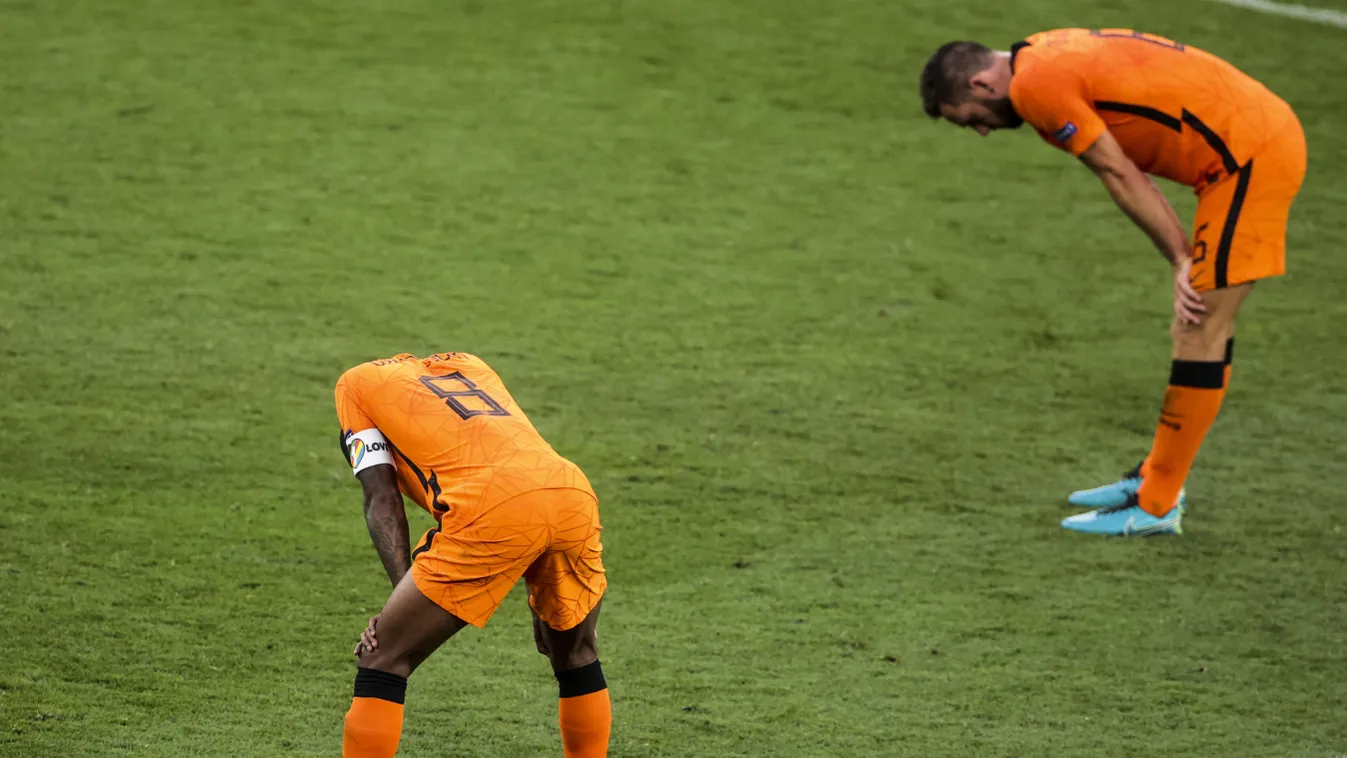 EURO 2020: Netherlands v Czech Republic celebrate,Czech Republic,Euro 2020,Football,goal,Netherlands,Rou Horizontal 