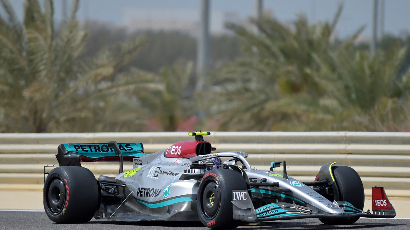Forma-1, Lewis Hamilton, Mercedes, Bahrein teszt 2022, 2. nap 