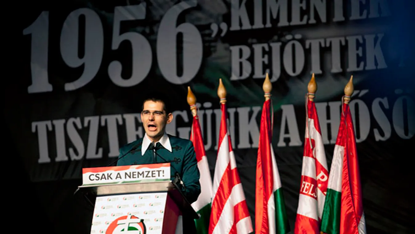 A jobbik áttörése, Novák előd, jobbik, október 23, 56-os megemlékezés