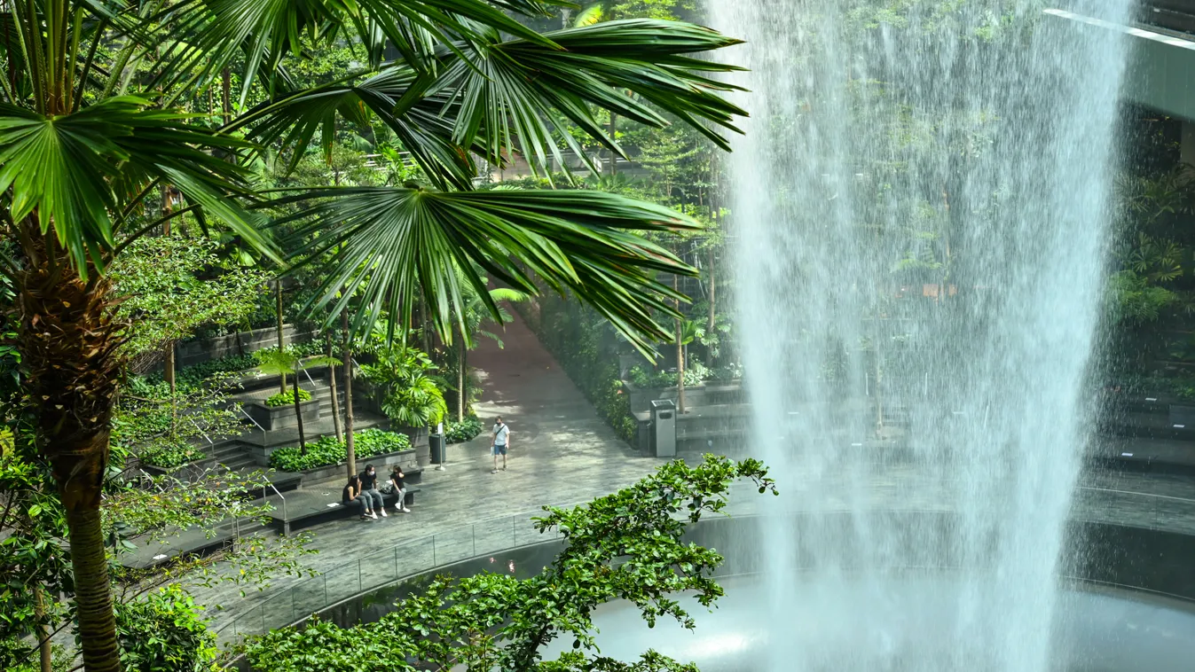 Changi airport repülőtér Szingapúr 