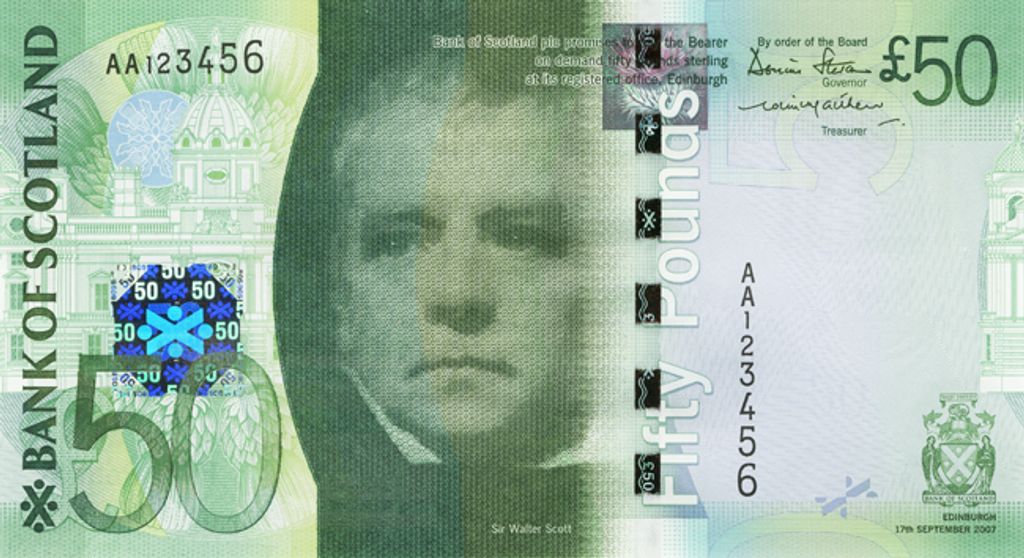 Bankjegyek, Bank of Scotland 50-Pound note 