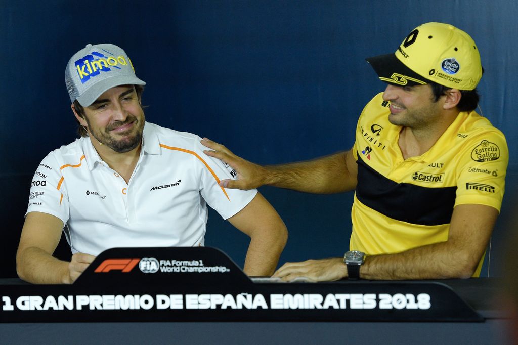 Előkészületek a Forma-1-es Spanyol Nagydíjra, Fernando Alonso, McLaren Racing, Carlos Sainz, Renault Sport Racing 