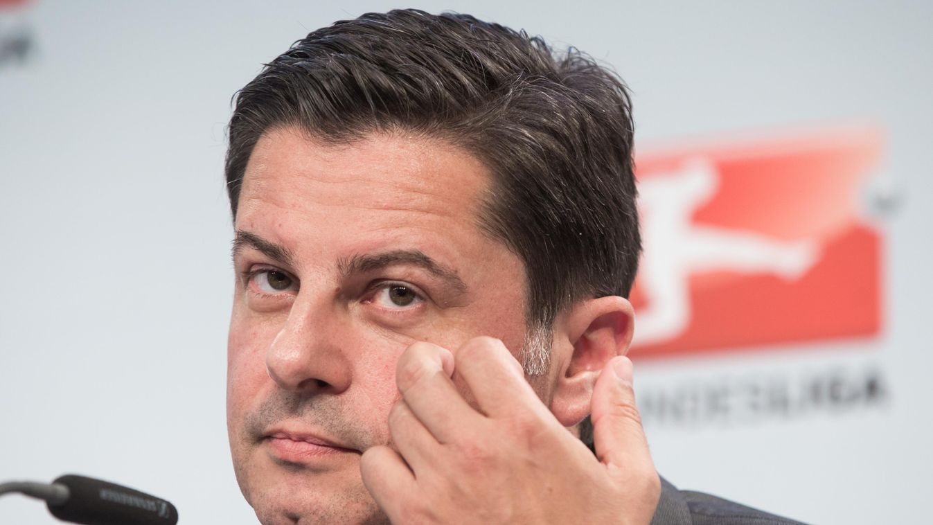 DFL press conference on Bundesliga broadcasting rights Medien Bundesliga Fußball SQUARE FORMAT 