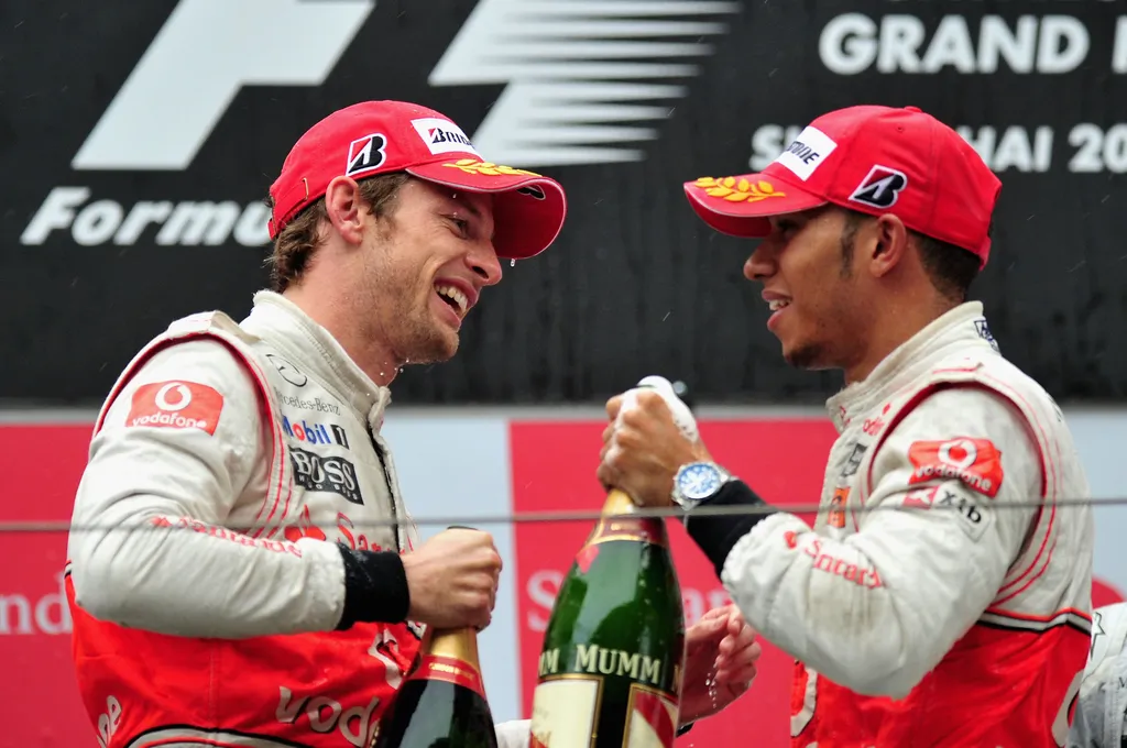 Forma-1, Jenson Button, Lewis Hamilton, McLaren-Mercedes, Kínai Nagydíj 2010 
