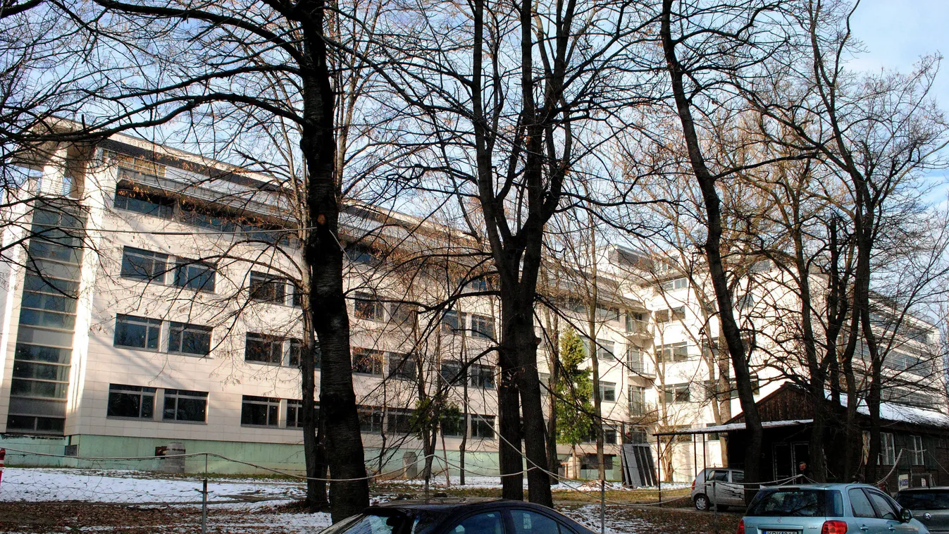 Országos Sportegészségügyi Intézet Szerkezetkész állapotban a kórház Budapest, Alkotás utca 48-50., 1123 sportkórház 