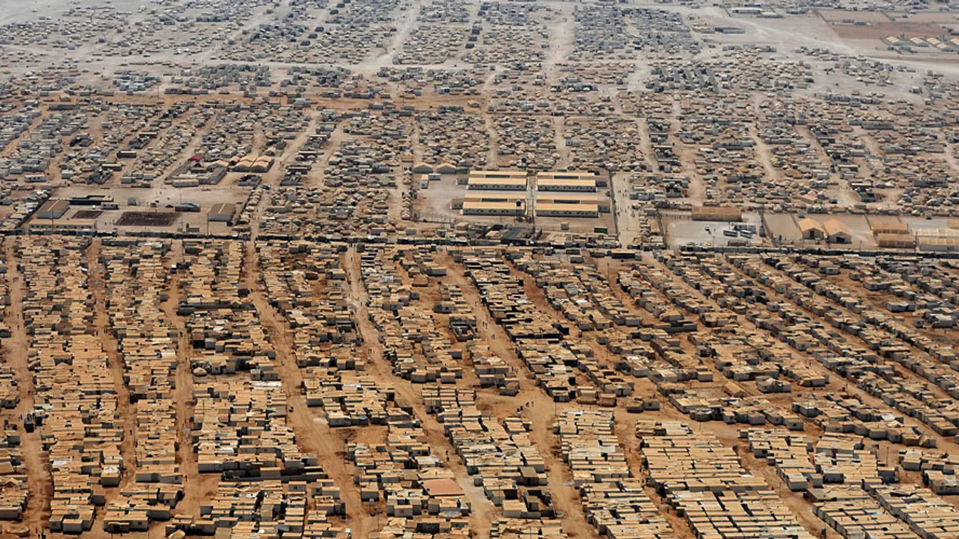 A jordán-szír határon fekvő Zaatari szíriai menekülttábor