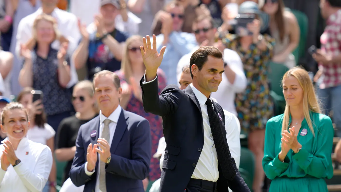 FEDERER, Roger London, 2022. szeptember 15.
2022. július 3-án a wimbledoni teniszbajnokságon készített kép Roger Federer svájci teniszezőről. A korábbi világelső és 20-szoros Grand Slam-tornagyőztes Federer szeptember 15-én bejelentette, hogy a szeptember