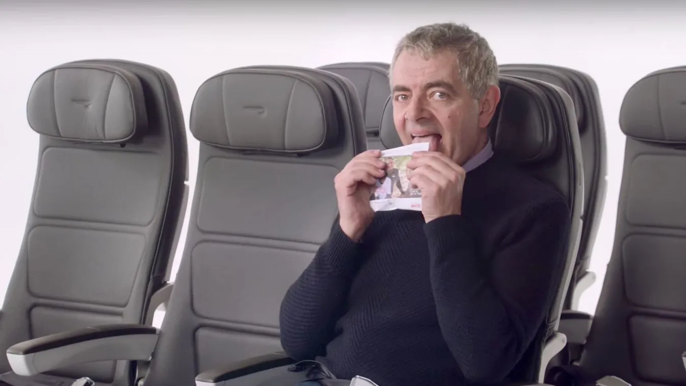 Rowan Atkinson mint Mr. Bean a British Airways biztonsági videójában 