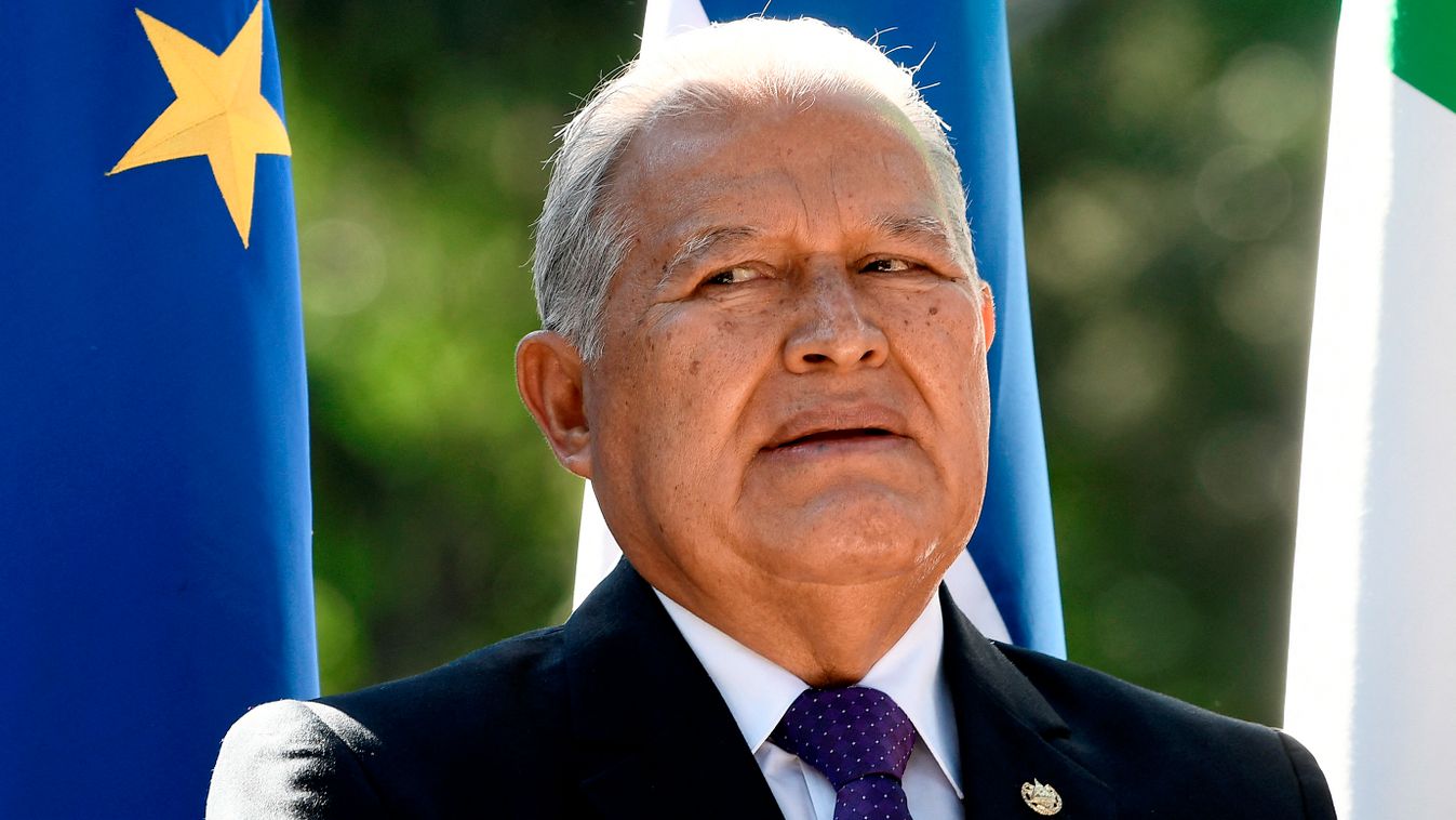 corruption Horizontal (FILES) In this file photo taken on October 13, 2018 Salvadoran President Salvador Sanchez Ceren attends the unveiling ceremony of a statue of martyred Salvadoran Archbishop Oscar Romero, in Rome. - The General Prosecutor's Office of