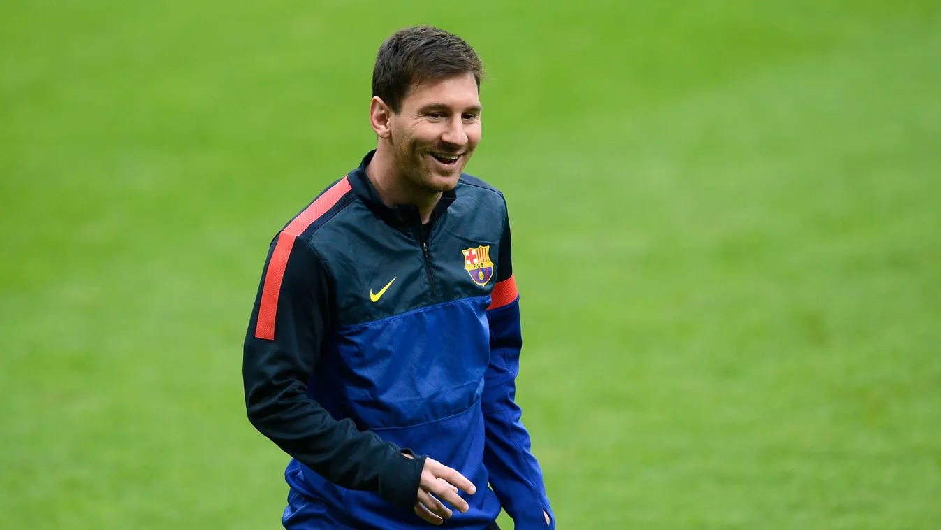 Lionel Messi az FC Barcelona edzésén