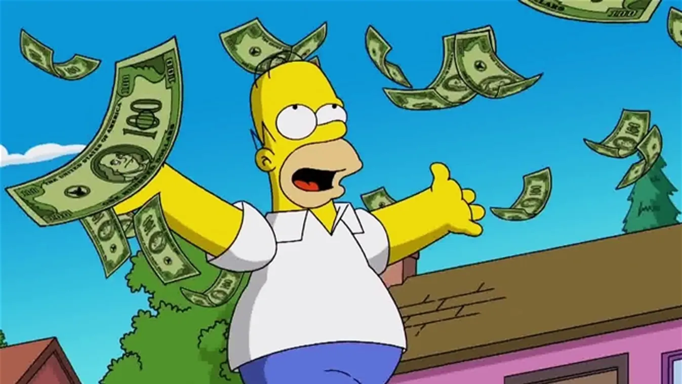 Simpson család Homer Simpson pénz 