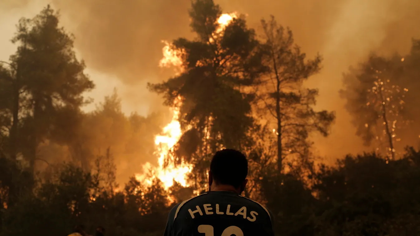 görögországi erdőtűz 