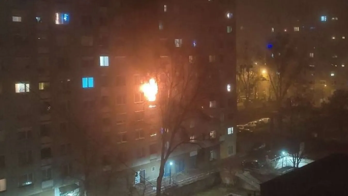 Tűzijáték miatt gyulladt ki egy tízemeletes ház Miskolcon, menekítették az embereket 