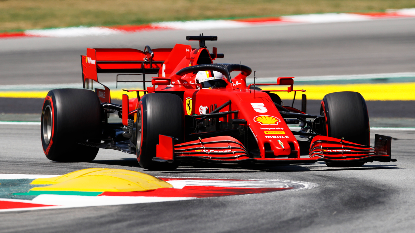 Forma-1, Spanyol Nagydíj, szombat, Vettel, Ferrari 