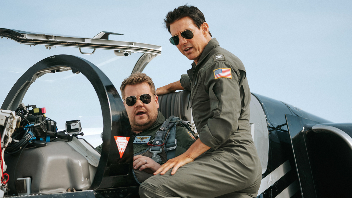 Tom Cruise és James Corden 