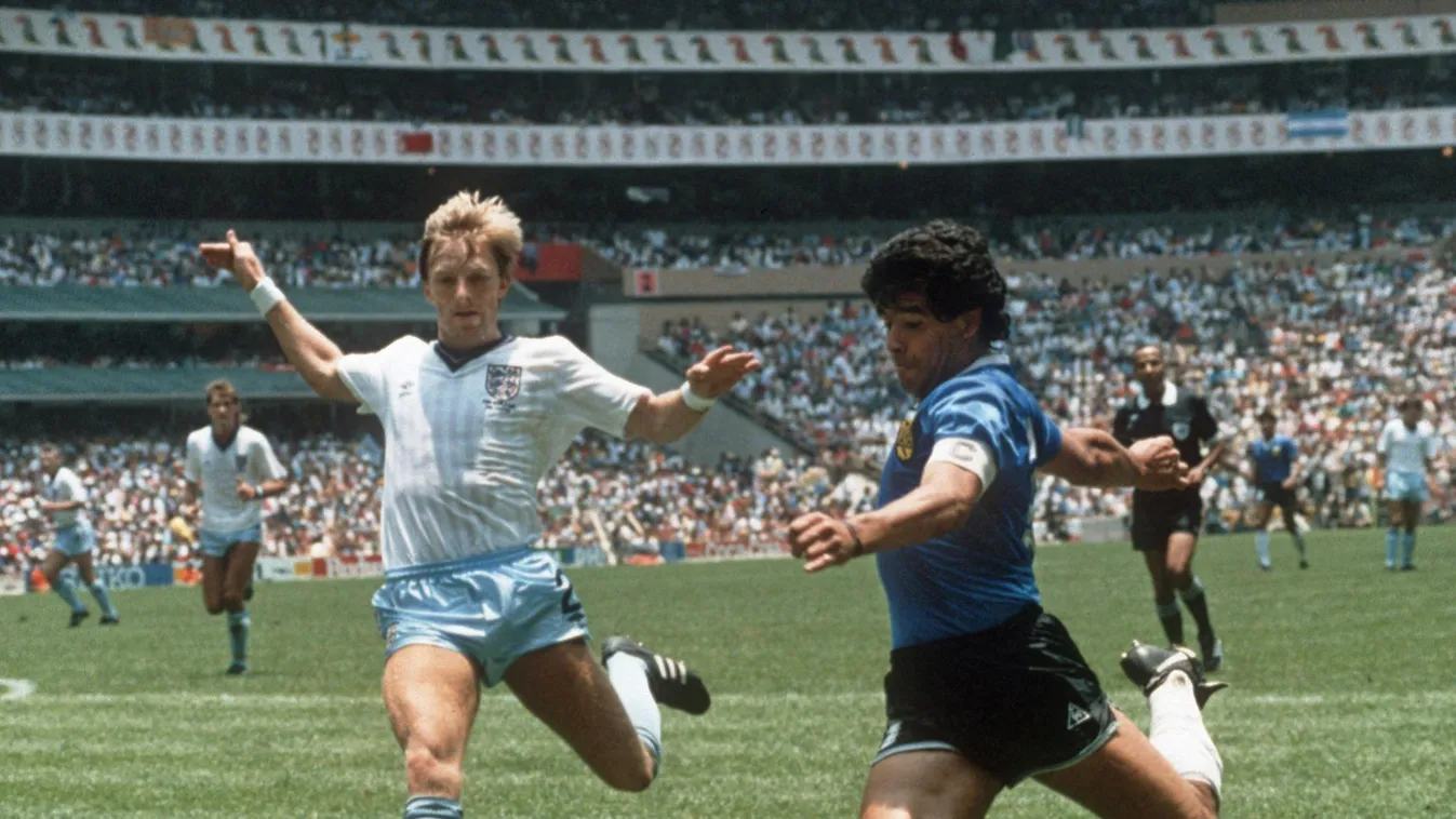 WORLD CUP-1986-ARG-ENG Horizontal SPORT-ACTION WORLD CUP MATCH FOOTBALL QUARTER-FINAL 