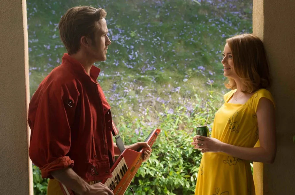 Ryan Gosling és Emma Stone a Kaliforniai álom című filmben 