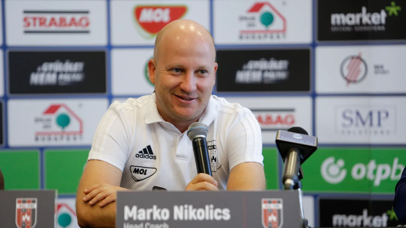 Mol Vidi FC, sajtótájékoztató, Marko Nikolics, Stopira, 2018.08.13. 