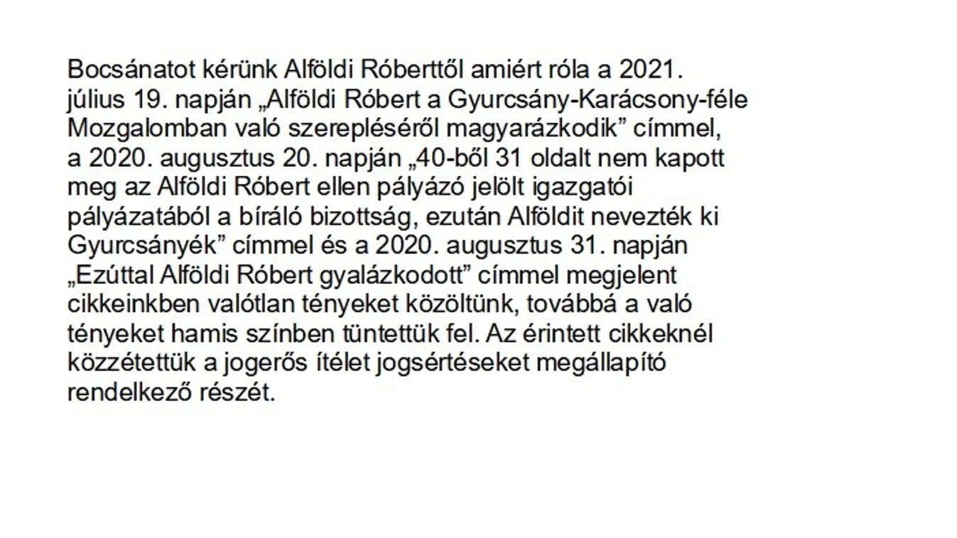 Alföldi Róbert, szöveg, 2 